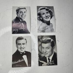 Vintage Postcard Arcade Exhibit Card Set Gordon MacRae Arlene Francis Jerry Vale